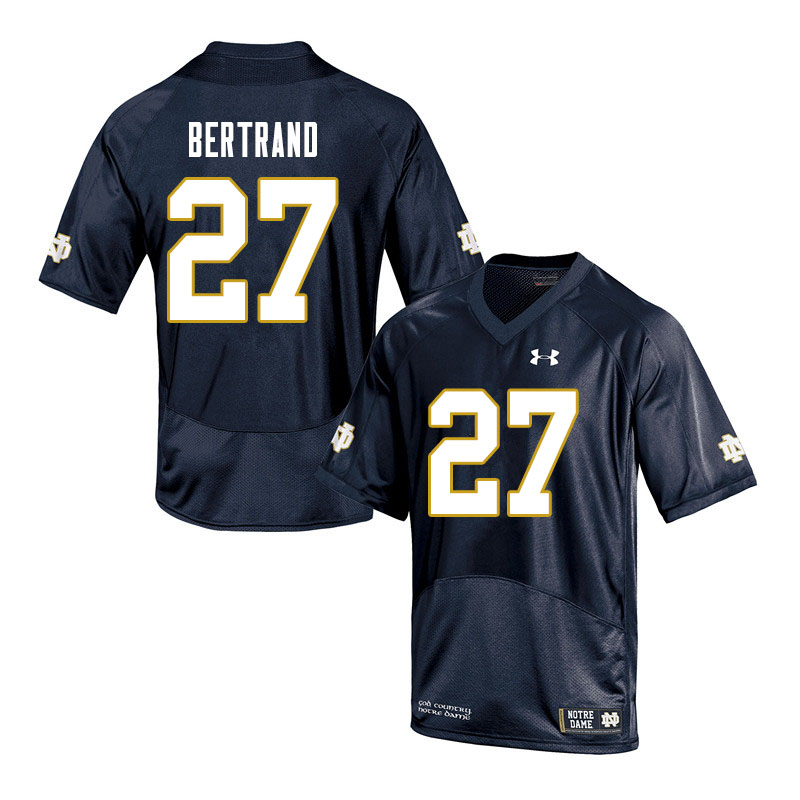 Men's NCAA Notre Dame Fighting Irish #27 JD Bertrand Stitched College Under Armour Authentic Navy Football Jersey PF10U78RY